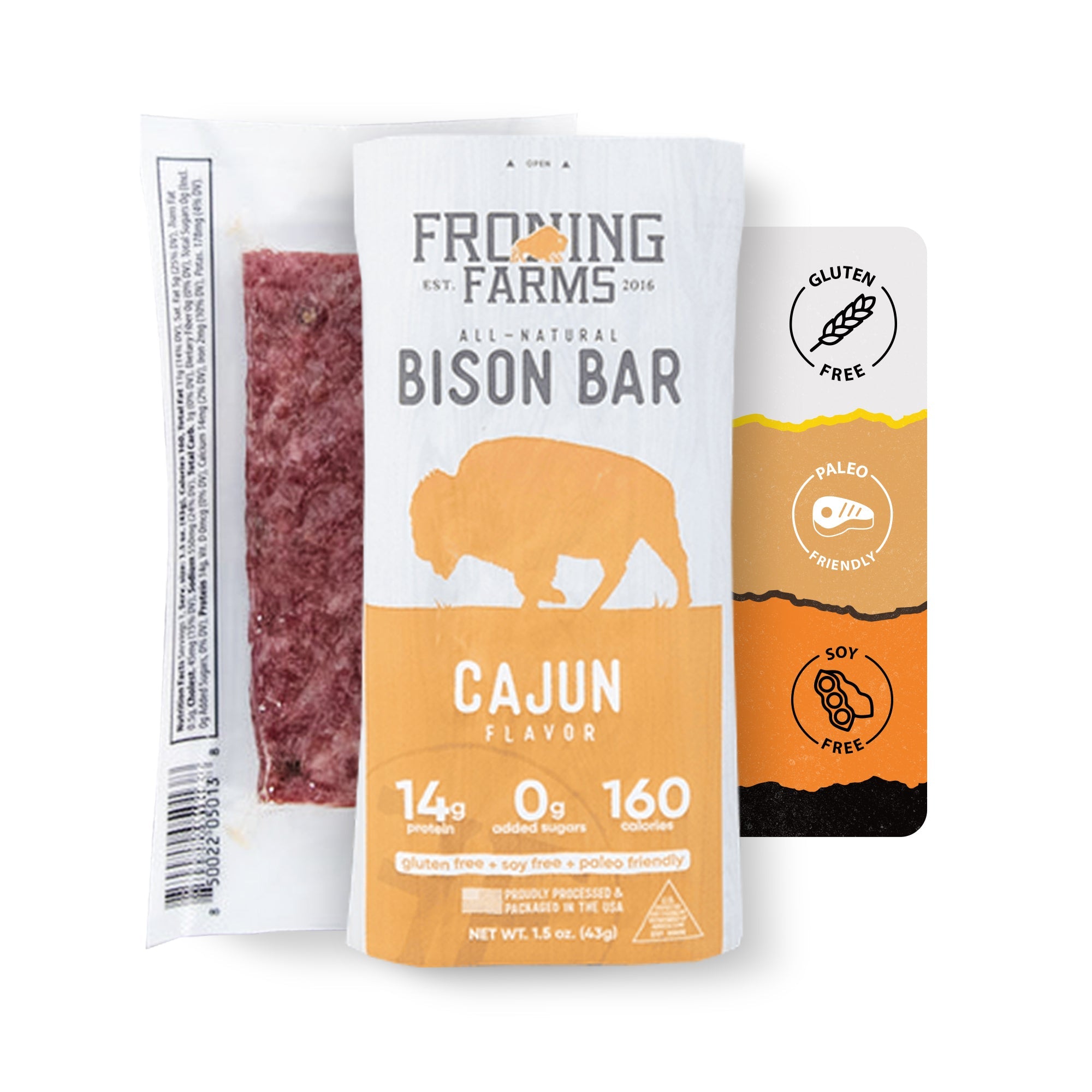 Cajun Bison Bars Wholesale